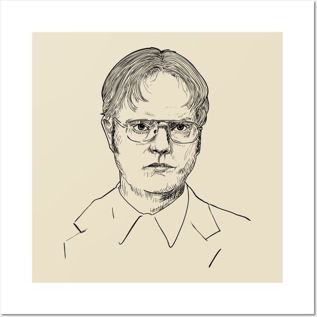 Dwight Schrute Wall Art by Harley Warren